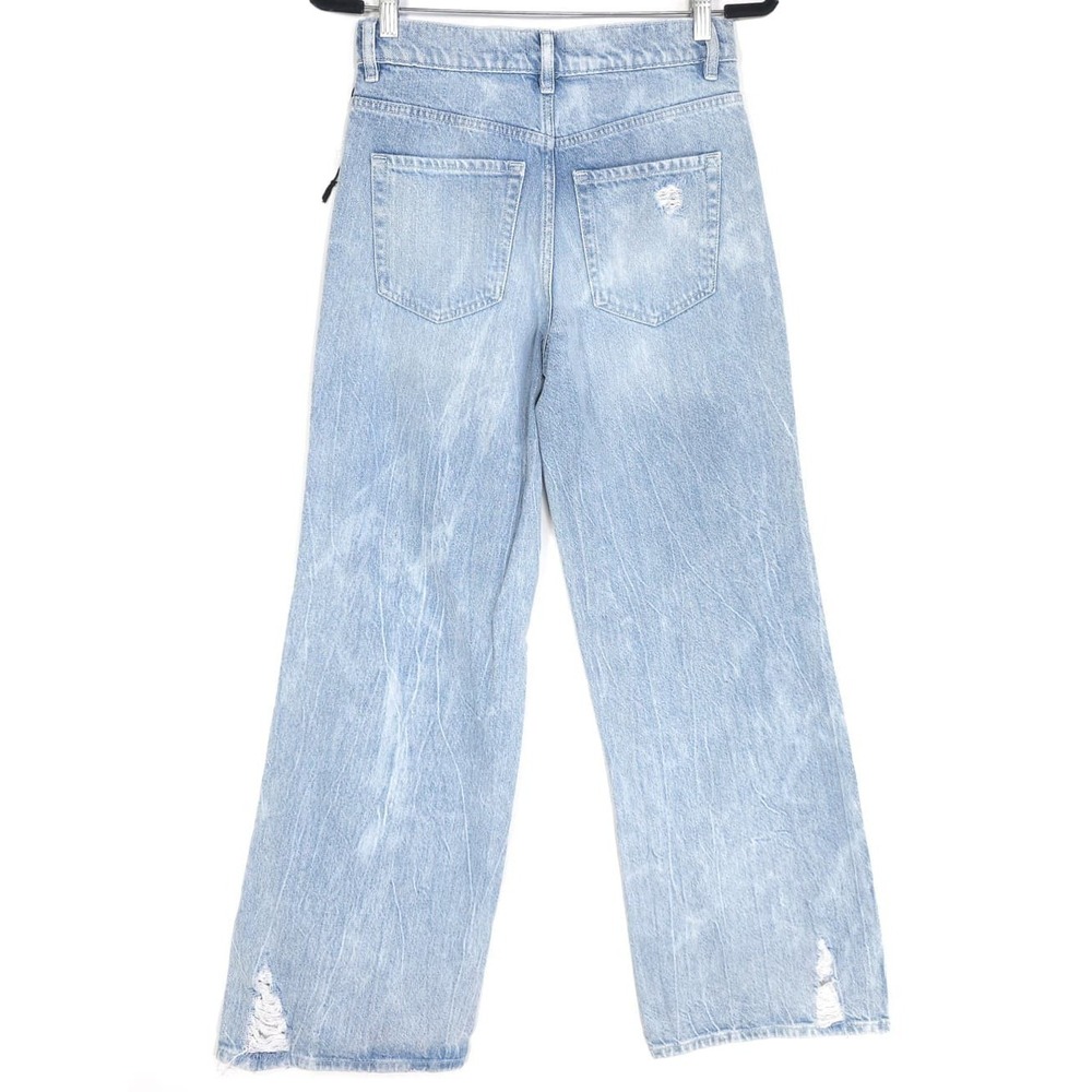 PLAYBOY Club Pacsun NWOT Jeans Women 26 Distressed Wide Leg Graphic Bunny Denim - Picture 9 of 13